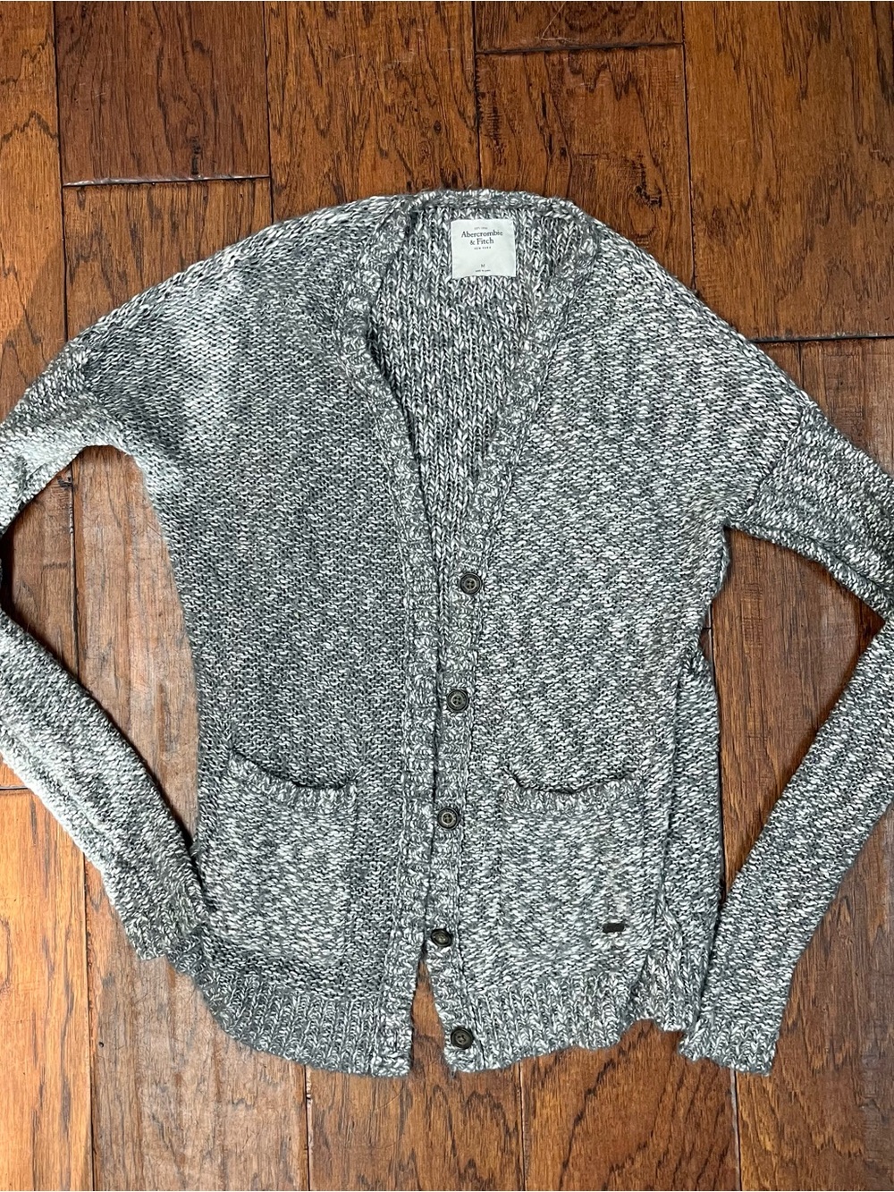 Abercrombie &‎ Fitch Marled Button knit Cardigan - Picture 2 of 7